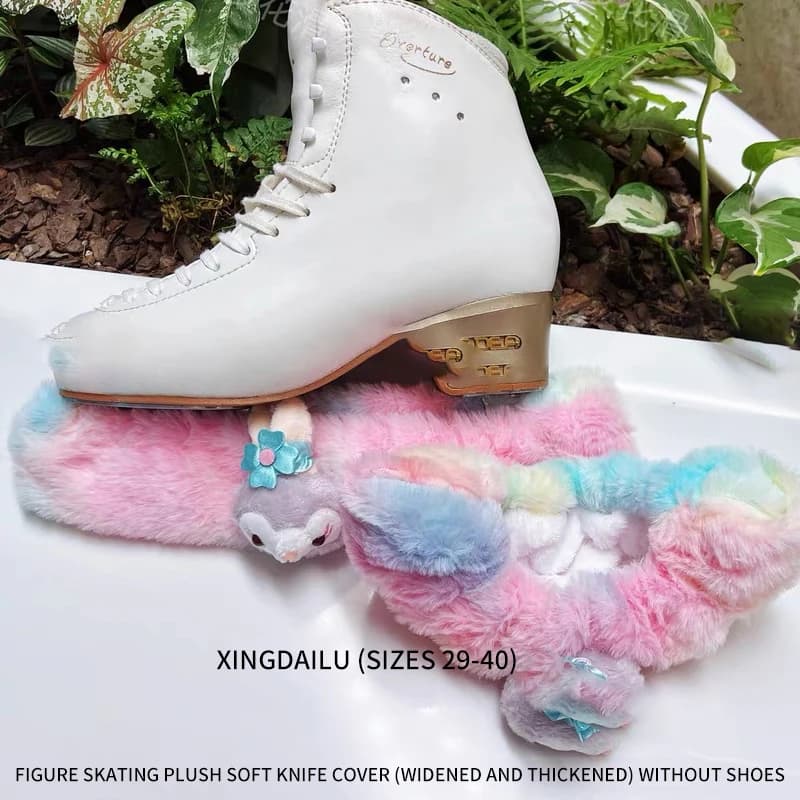 Copertura morbida per coltello in peluche per pattinaggio artistico, copertura protettiva Sanrio antigraffio e resistente alla ruggine che assorbe l'acqua