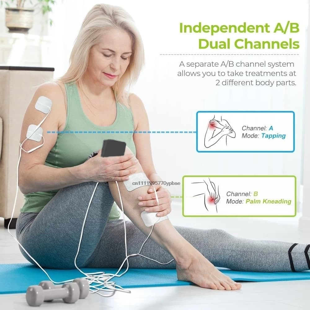 EMS Massager, Muscle Stimulator , TENS Unit for Body Toning Fitness Recovery, Electric Massage Gun Home Use