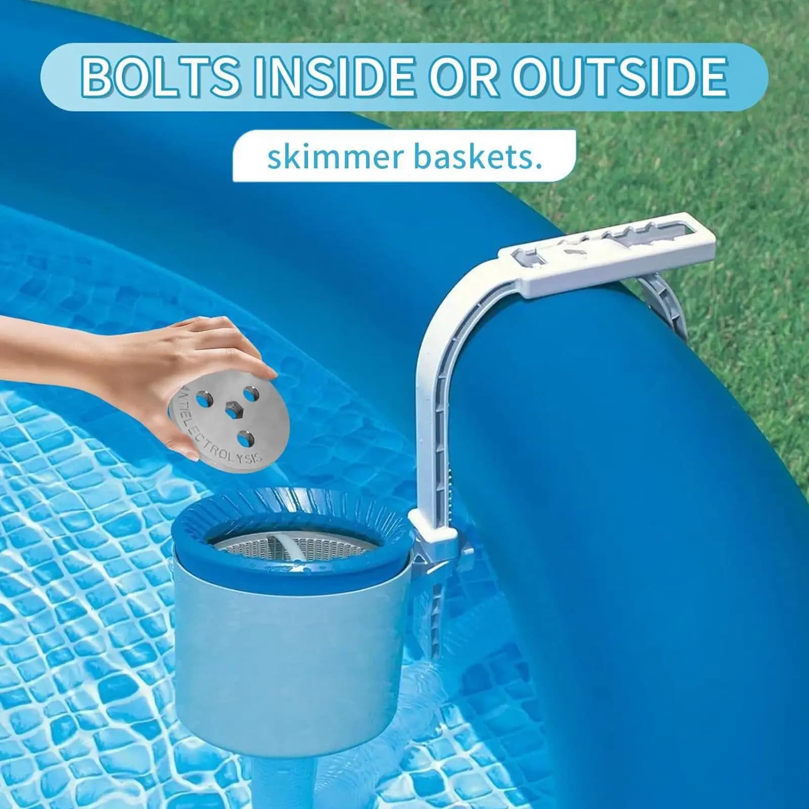 Pool Skimmer Weight Pool Zinc Anode Pool filter basket Weight Plate Equipment Accessories Block Floater for Cleaning Swimming