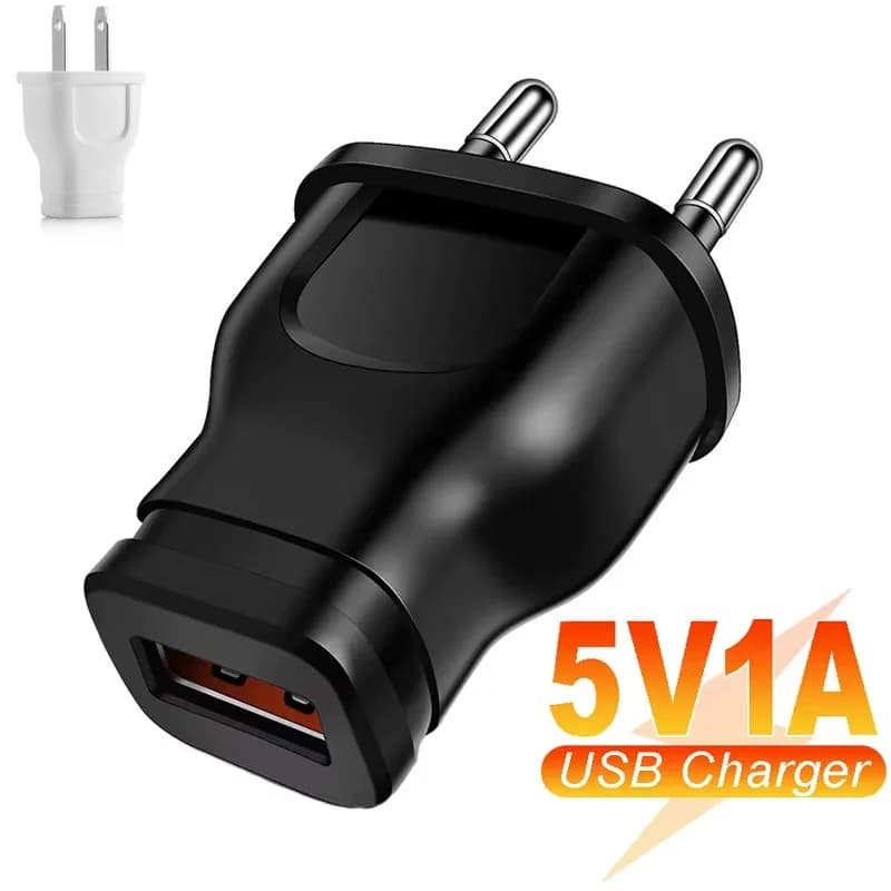 Caricatore universale per telefono cellulare Caricatore USB 5V 1A Mini adattatore di alimentazione Spina porta caricatore da muro da viaggio US/EU per iPhone Xiaomi Huawei