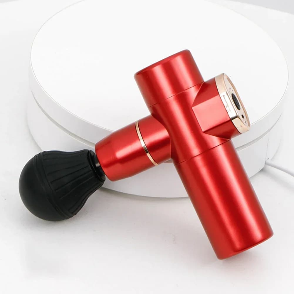 Pistola per Massaggio USB ad Alta Frequenza, Massaggiatore Elettrico per Rilassamento Muscolare, Terapia Muscolare, Vibratore, Attrezzatura Fitness