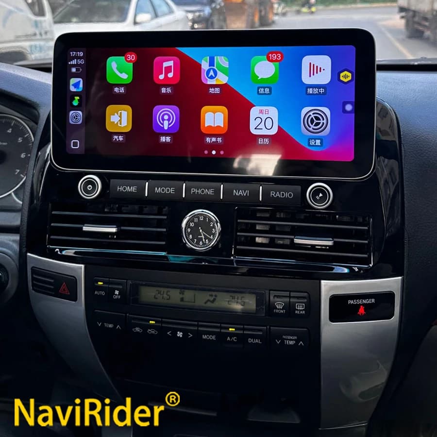 12.3 Android14 Autoradio Per Toyota Land Cruiser Prado 120 3 III Per Lexus GX470 GX 470 J120 2002 - 2009 Lettore Video Multimediale