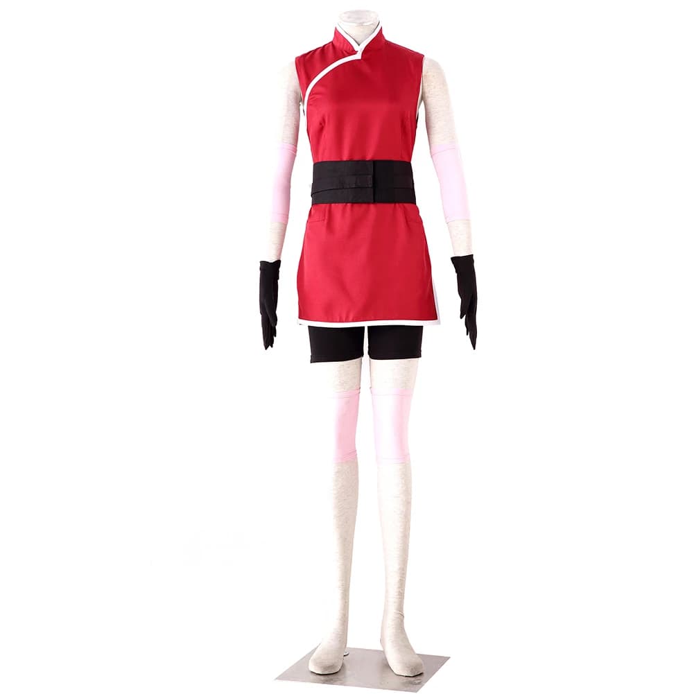 Brdwn THE LAST ED Costume da donna Haruno Sakura di terza generazione, abito Cheongsam