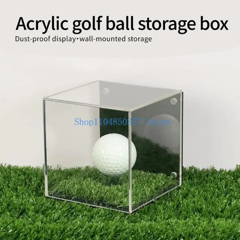 652F Clear Golf Ball Display Case With Sealed Lid Golf Ball Storage Container Dustproof Golf Ball Storage Box