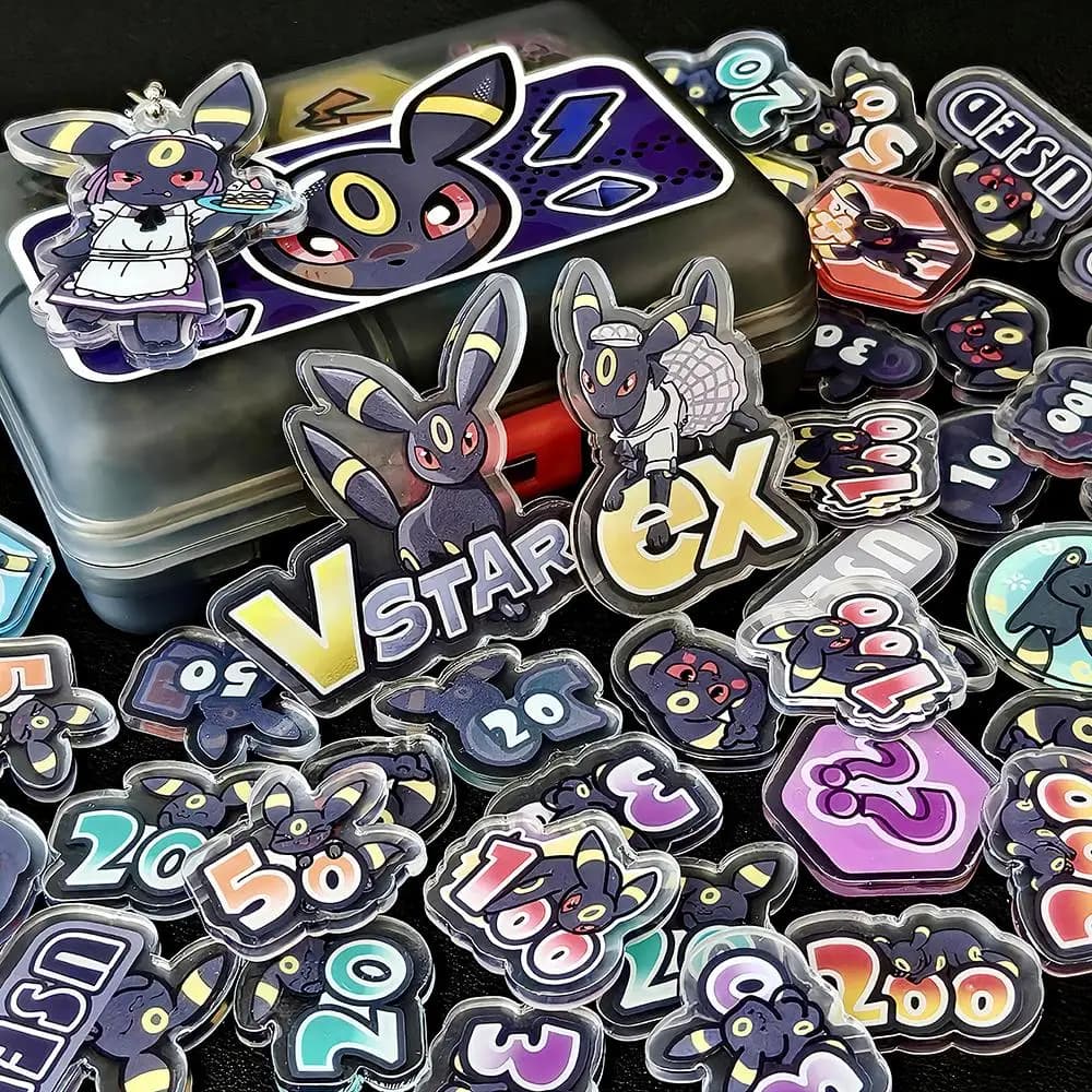 Diy Self Made Umbreon Mechanical Keyboard Keycaps Umbreon Cross-Axis Mechanical Keyboard Pc Personalized Keycaps Gift Toys