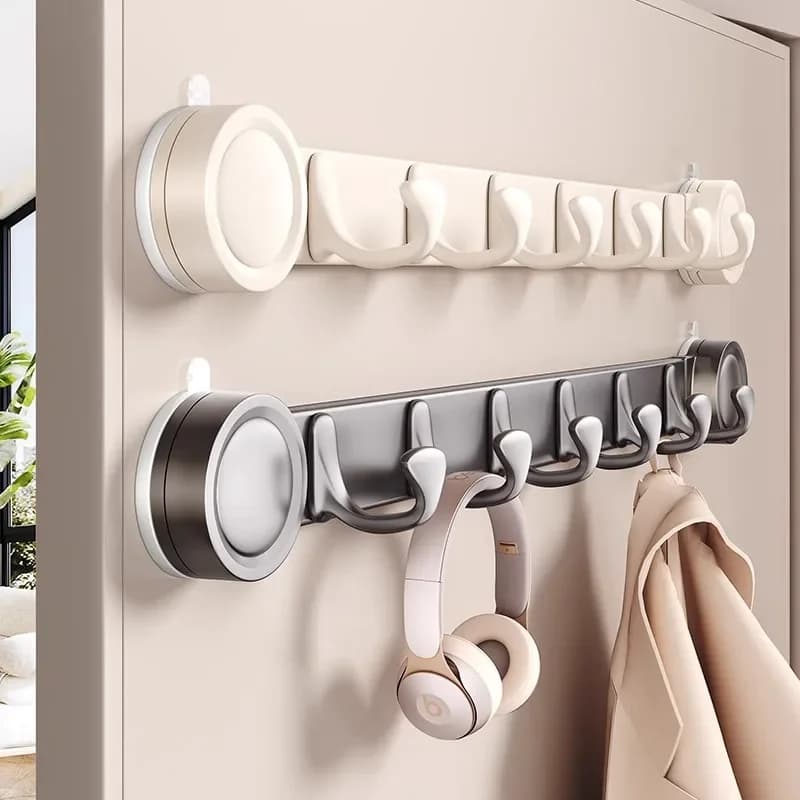 Appendiabiti dietro la porta, tipo a ventosa per una facile installazione, ripiano a parete, gancio