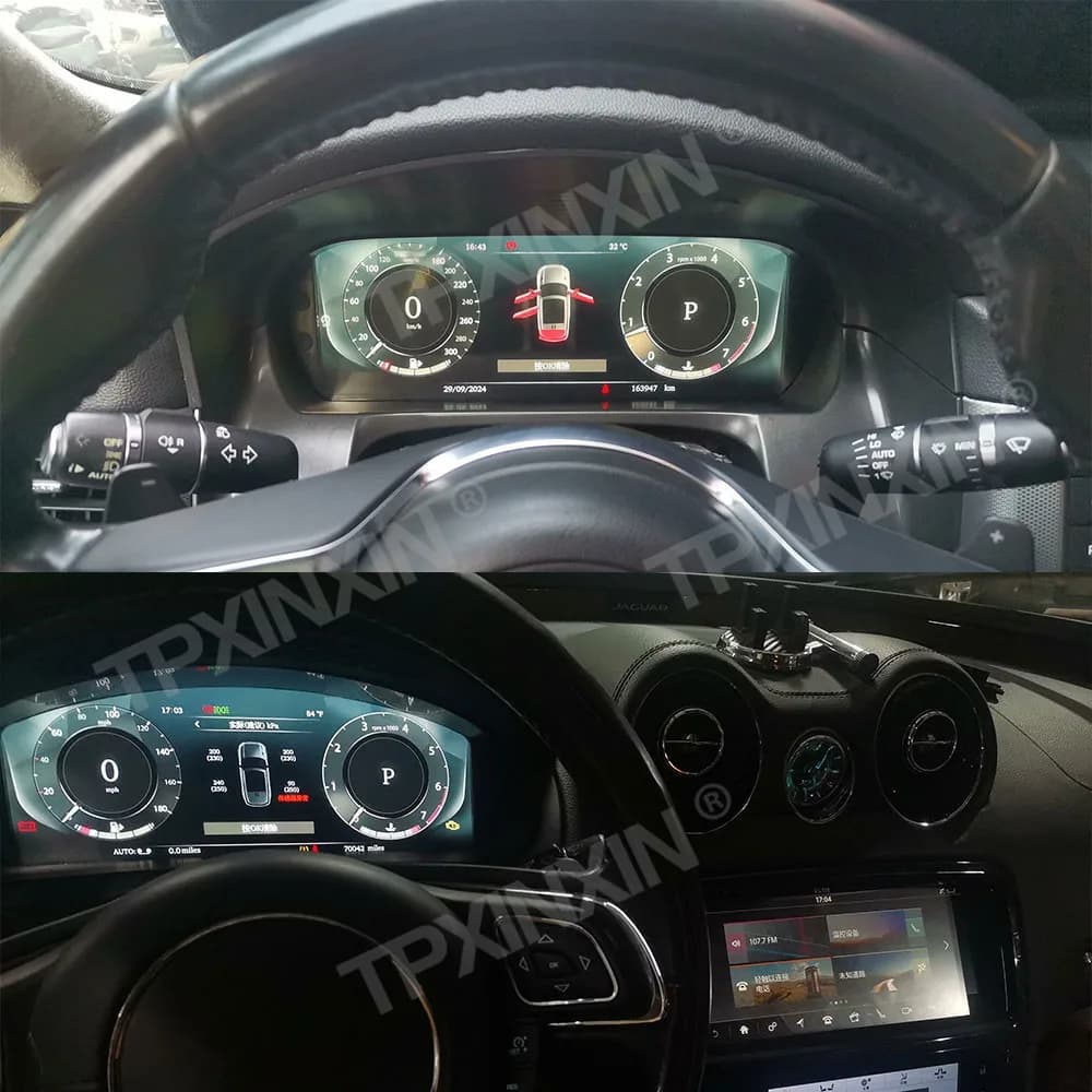 12.3 pollici HD Smart Per Jagur XJL Pannello strumenti LCD Full LCD Digital Cluster Tachimetro Contachilometri Cruscotto Display Testa Auto