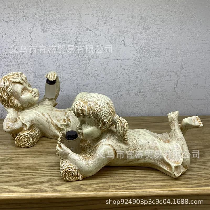 ‌ Scultura in resina lucciola incandescente - Ornamento da giardino con luce a LED per cameretta e giardino fatato | Decorazione notturna per esterni