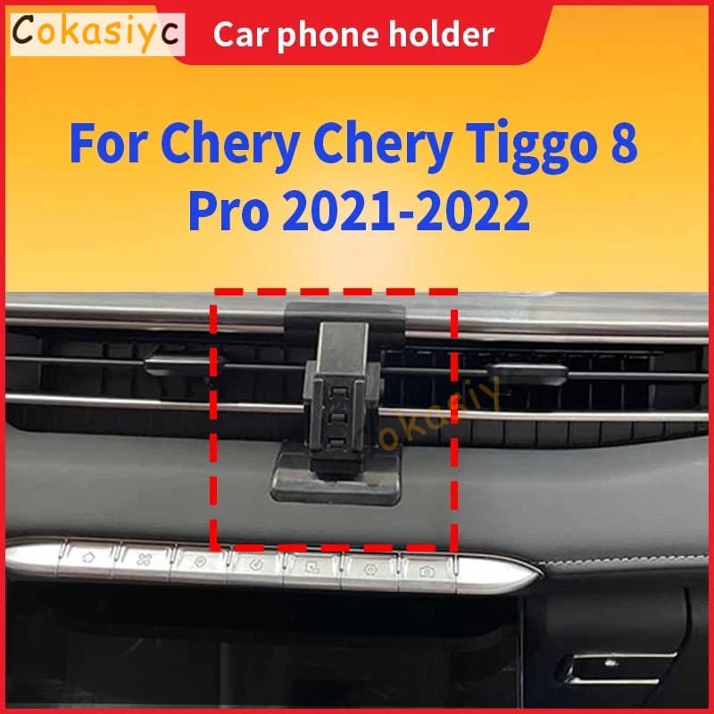 Smartphone Holder Car For Chery Tiggo 8 Pro 2021-2022 Wireless Charging Special Fixed Bracket Base Auto Gadgets Phone Mount