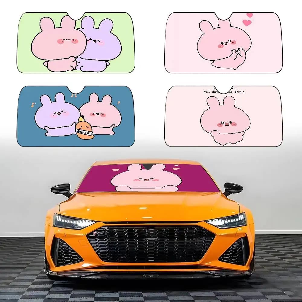 Cartoon A-Asamimichan Cute Car Parasole Parabrezza Copertura Protezione UV Accessori per visiera automatica per auto