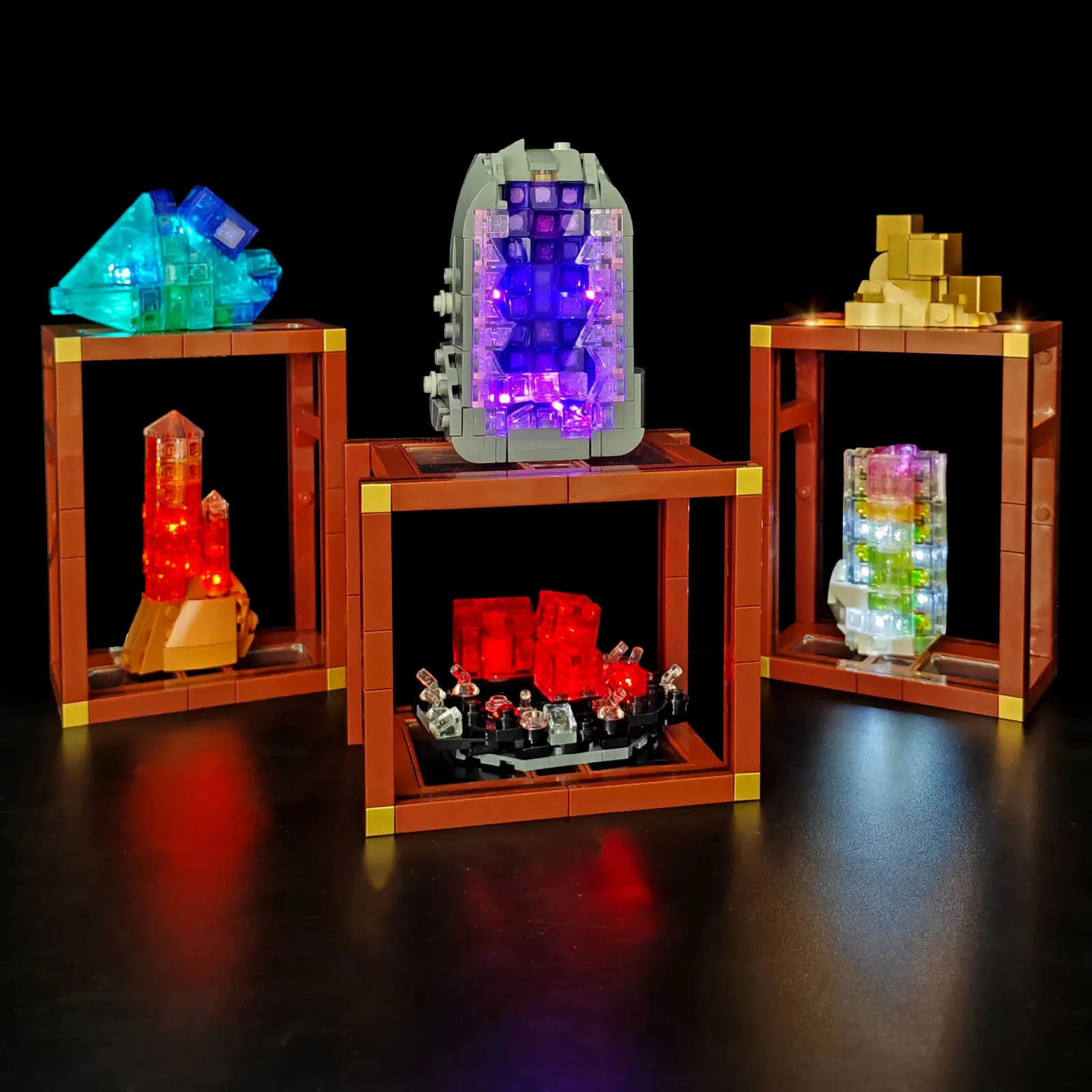LYBMTWF Kit di illuminazione a LED compatibile con il blocco da costruzione della collezione minerale Lego 21362 (NON includere i mattoni del modello)