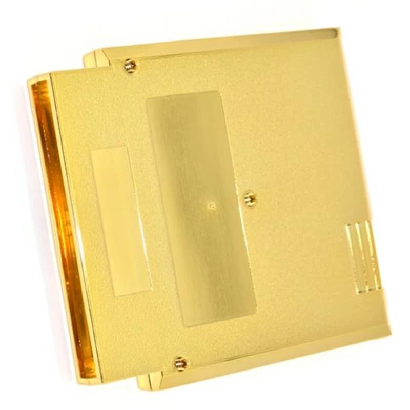 AA58 Custodia per carte da gioco placcata in oro da 72 pin per custodia in plastica con copertura NES per guscio di ricambio per cartuccia di gioco NES