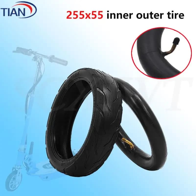 Pneumatici interni ed esterni 255X55 Adatti per tricicli per bambini, passeggini, monopattini elettrici, pneumatici per ruote di biciclette