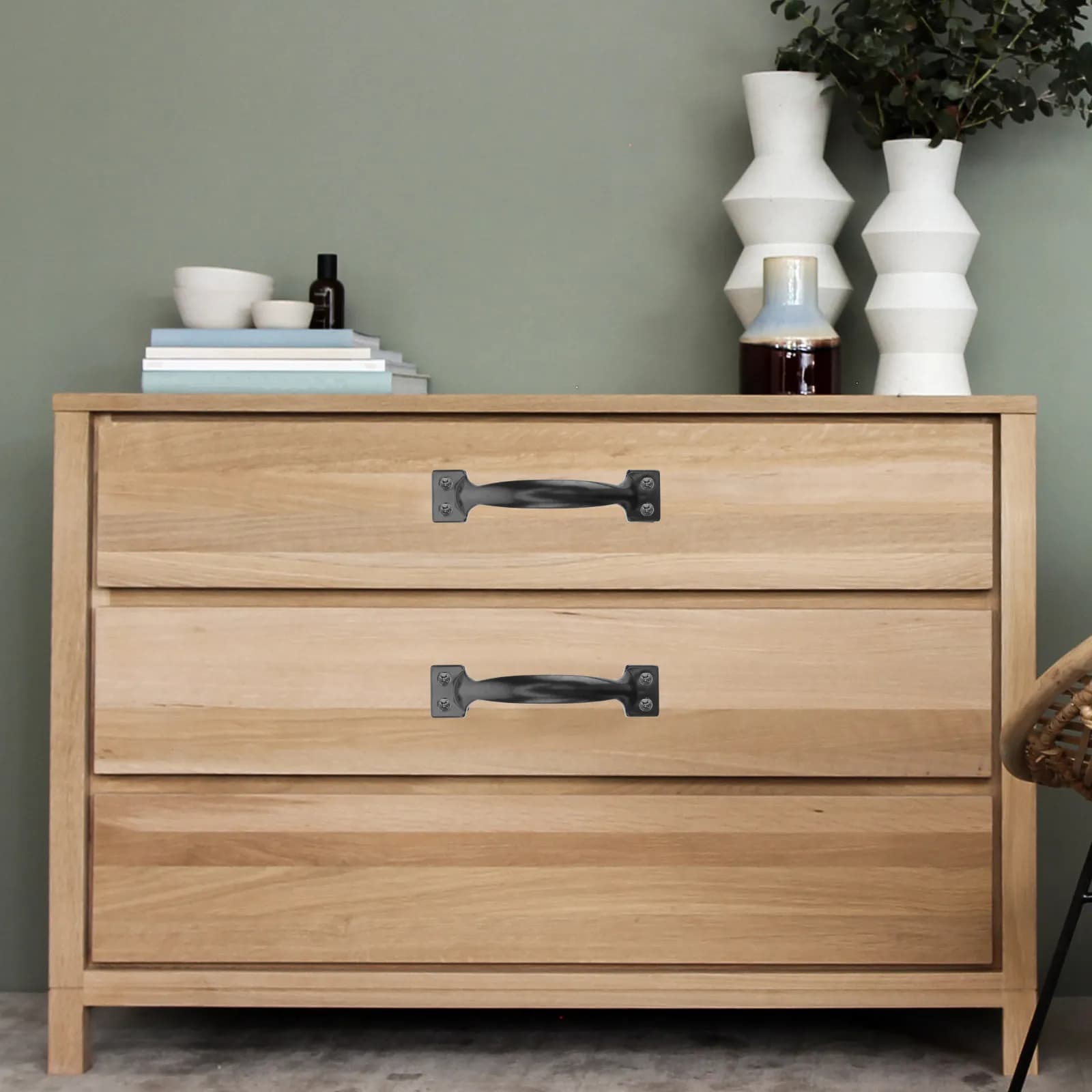 Maniglia per armadio in ferro nero da 10 pezzi, a forma di arco, dal design moderno e semplice, per cassetti, guardaroba, scarpiera, decorazione domestica, confortevole e liscia