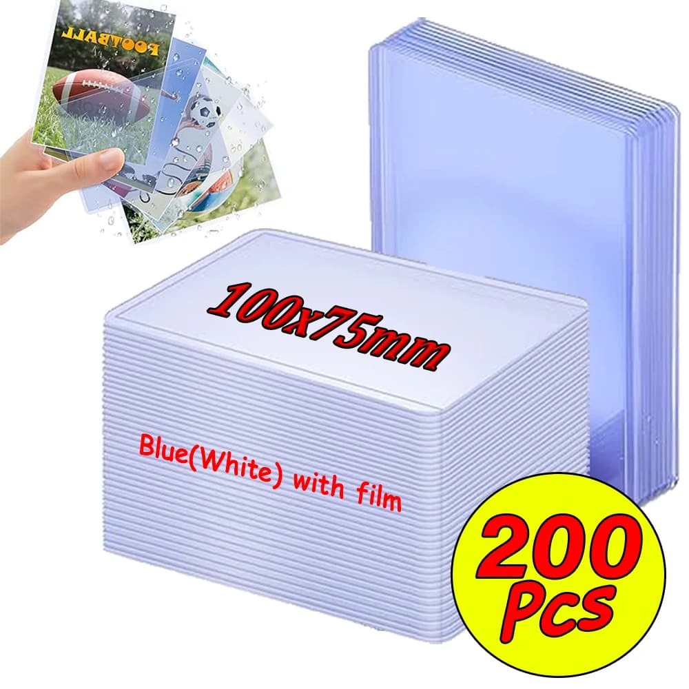 1-200 pezzi 35PT buste per carte trasparenti buste per carte da gioco da baseball in plastica dura protezione per carte collezionabili sportive
