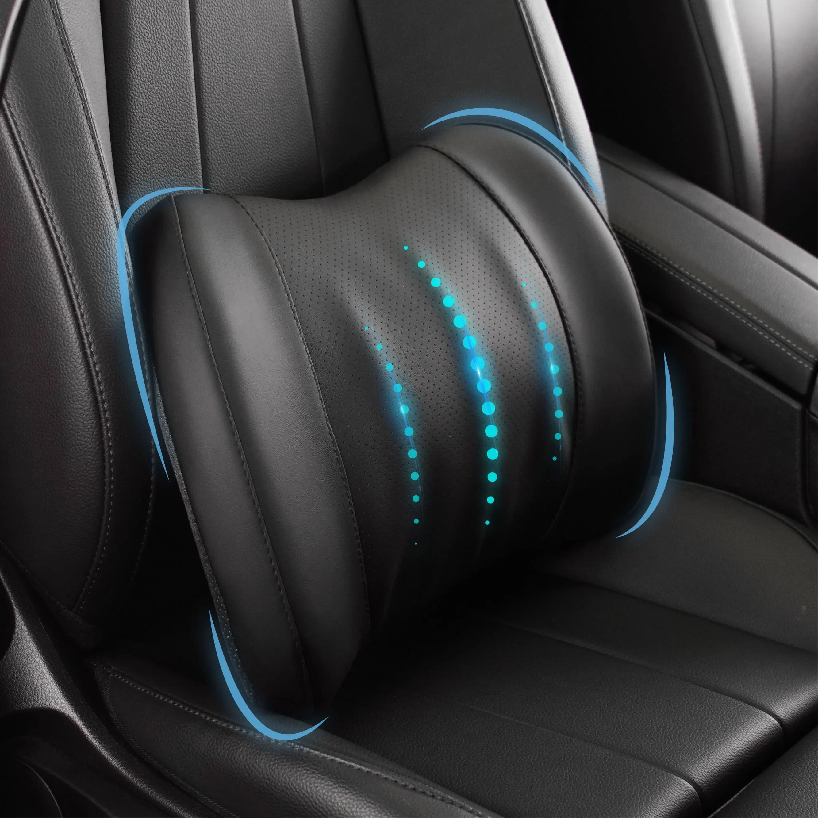 Cuscino di supporto lombare superiore Memory Foam Feather Cojines Para Auto Office Cuscino per schienale per sedia a rotelle Accessori per auto ergonomici
