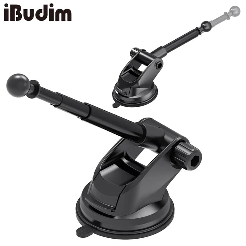 17mm Ball Head Suction Cup Car Phone Holder Base Telescopic Arm Car Dashboard Windshield Cellphone Stand Replacement Accessories