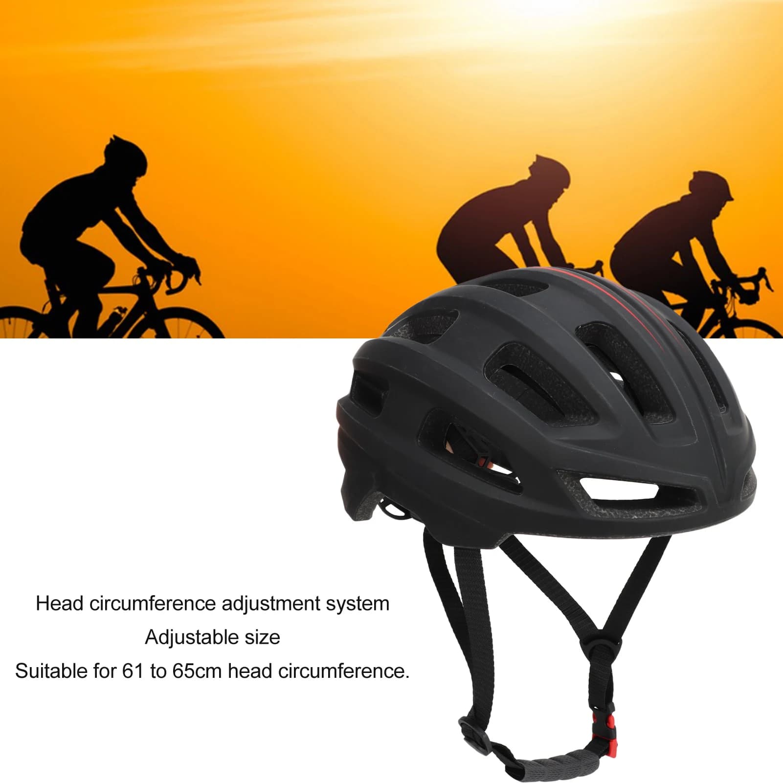 Casco da Bicicletta Extra Large con 21 Prese d'Aria, Regolabile 61-65cm, per Ciclismo su Strada e Montagna