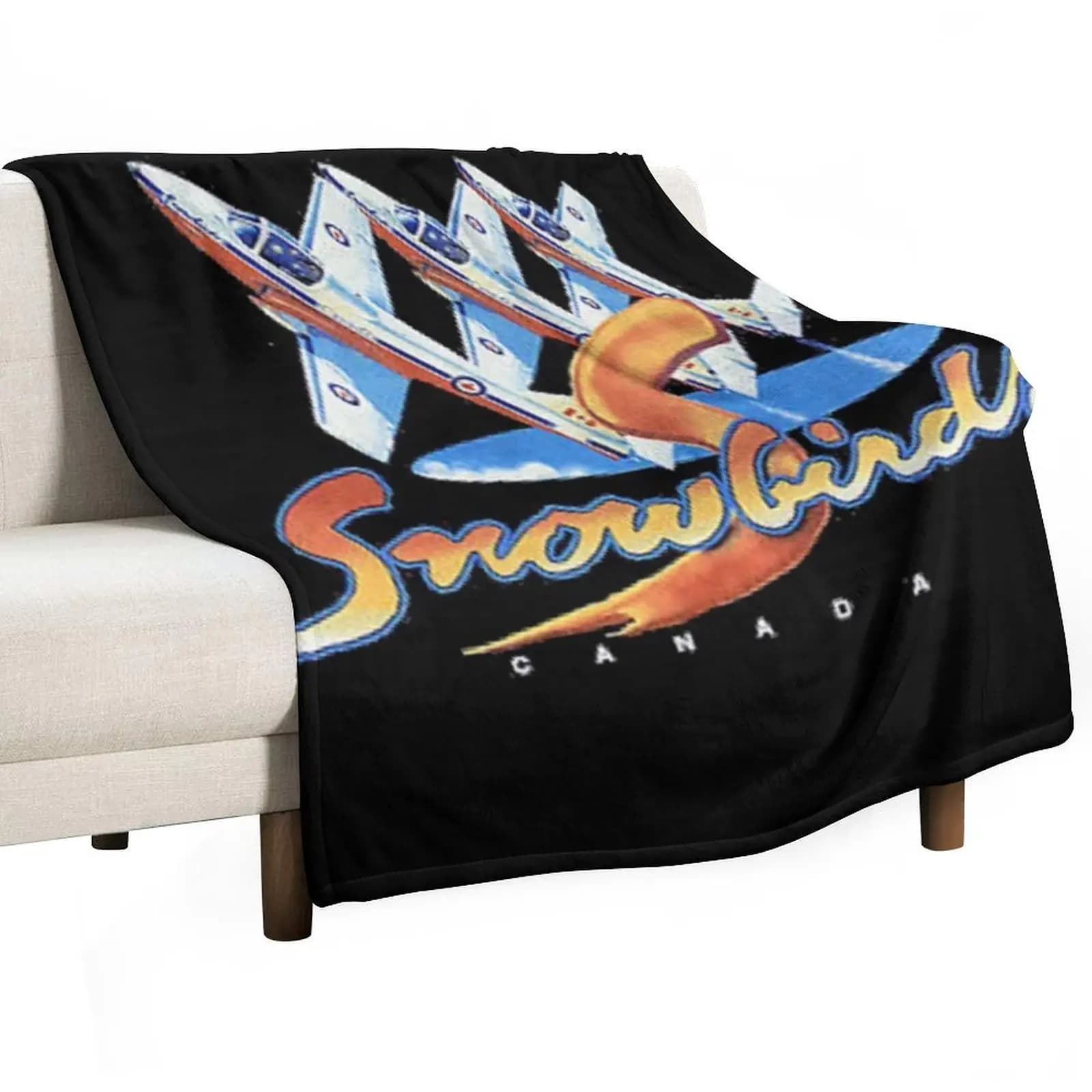 Royal Canadian Air Force Snowbirds Throw Blanket Multi-Purpose Designers Stuffeds Polar Sleeping Bag Thin Blankets