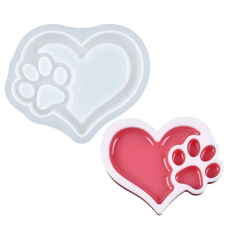 Stampo in Silicone per Vassoio a Forma di Zampa di Gatto, Creativo e Pratico, per Decorazione Casa, Vassoio Portaoggetti in Resina, Cemento e Gesso