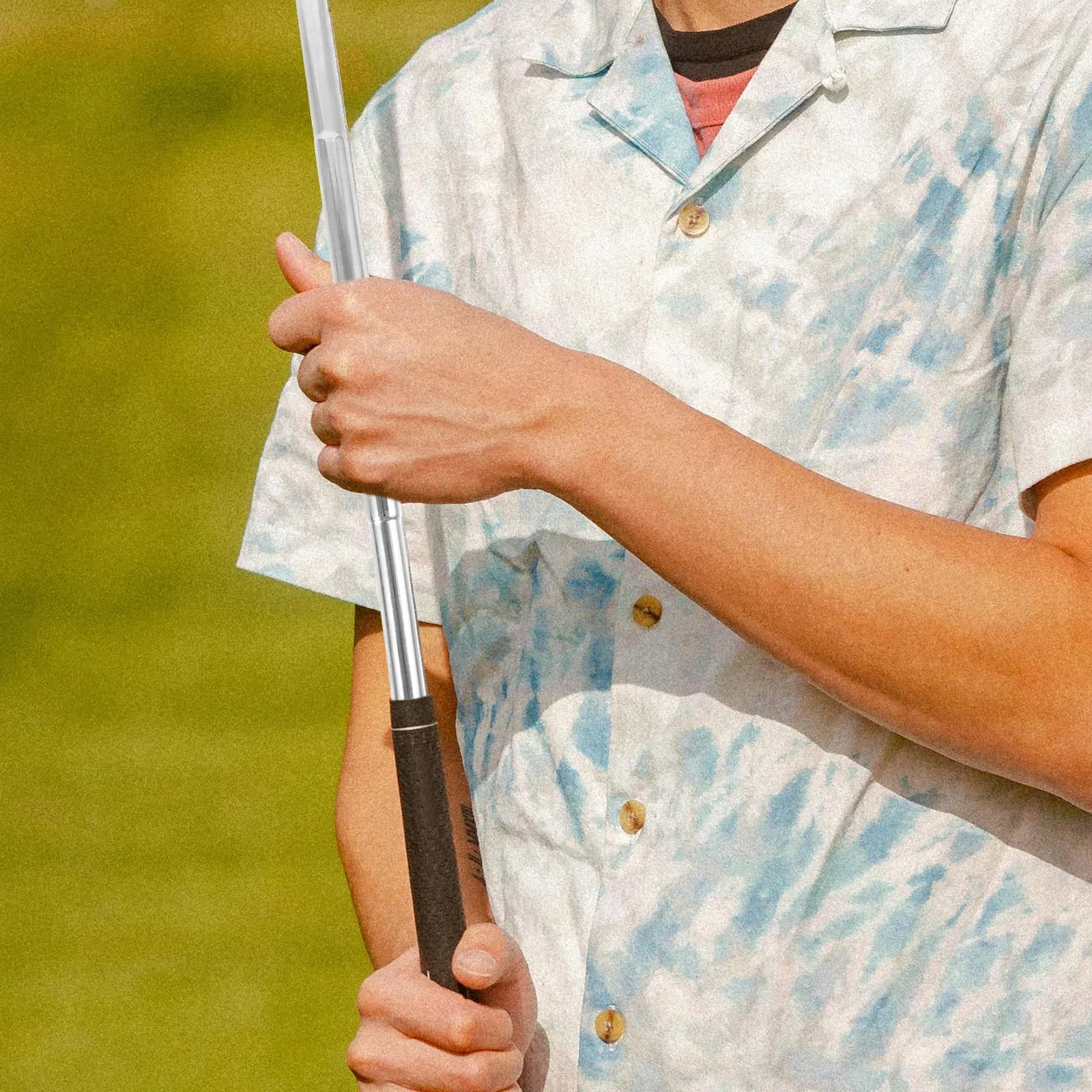 Prolunga per Asta da Golf in Metallo per Ferri, Struttura Robusta e Stabile, Facile da Installare, Design Compatto e Portatile, Migliora la Durata di Ritorno della Palla
