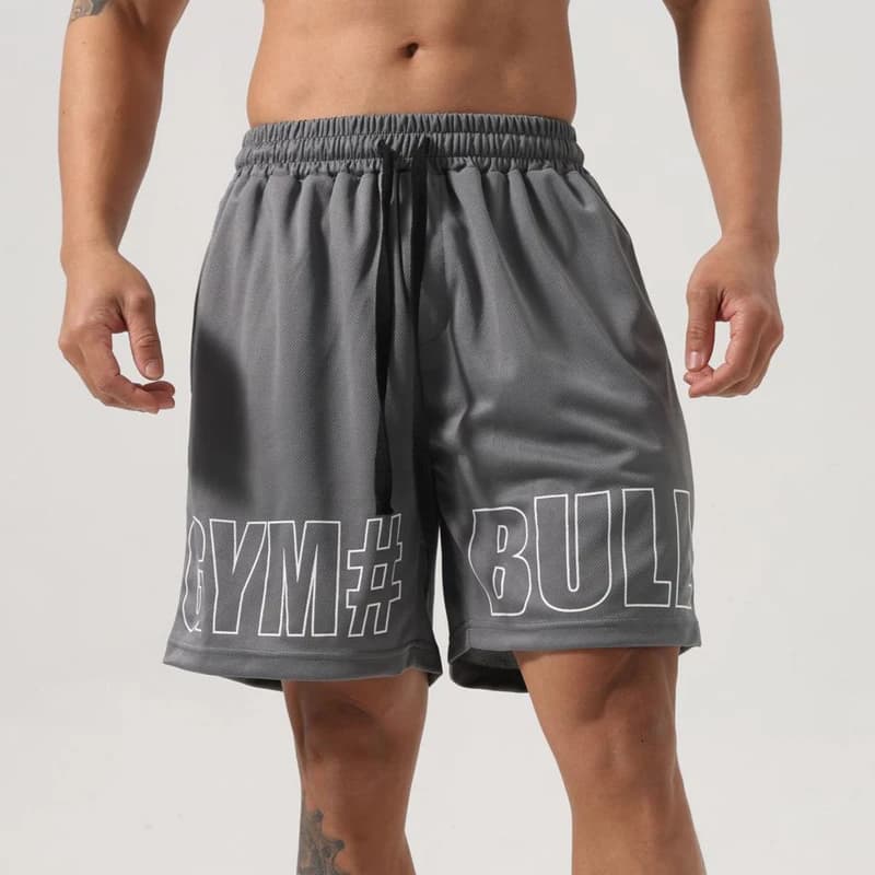 Sports shorts men's loose summer thin quick drying basketball pants for training, running, breathable fitness, four or five inch