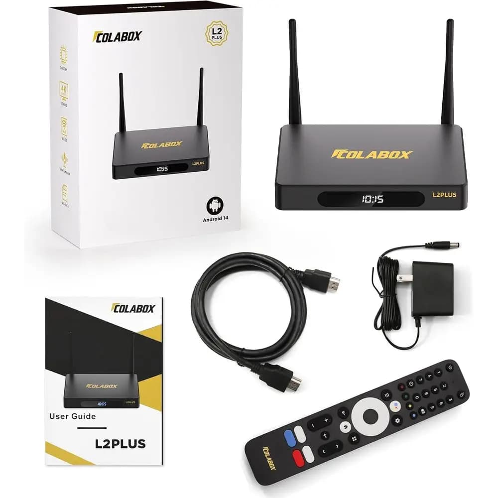 COLABOX L2 Plus 2026, con Telecomando Vocale, Cavo HDMI, Cavo di Alimentazione e Manuale Utente