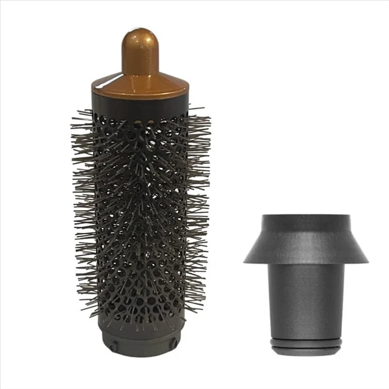 A61T cylinder comb and accessories adapter Dyson Airwrap Styler/supersonic hair dryer, hair curling tool, gold and gray