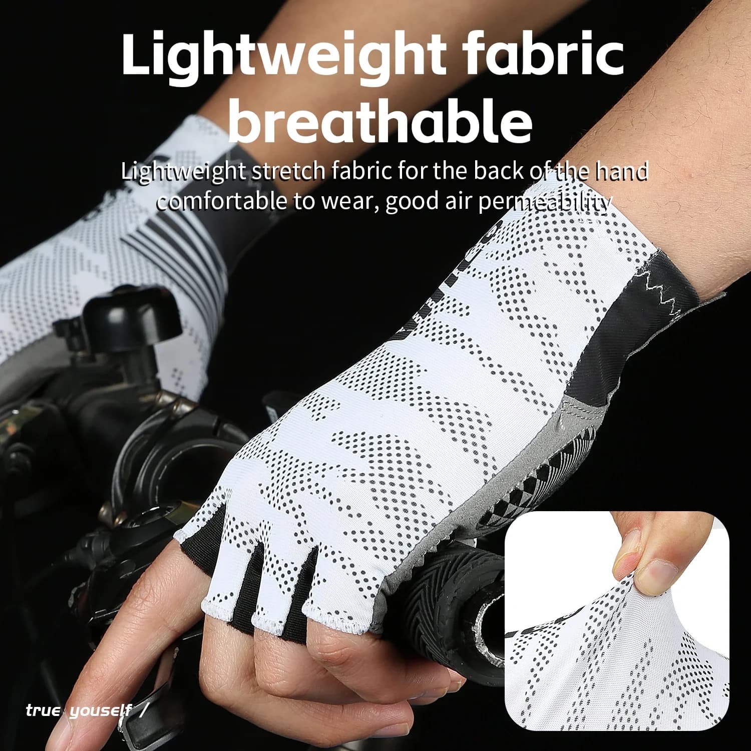 Guanti da Ciclismo CZHIYAO Mezze Dita Estivi per Uomo Donna, Guanti MTB Ammortizzanti per Mountain Bike, Accessori Sportivi per Ciclismo
