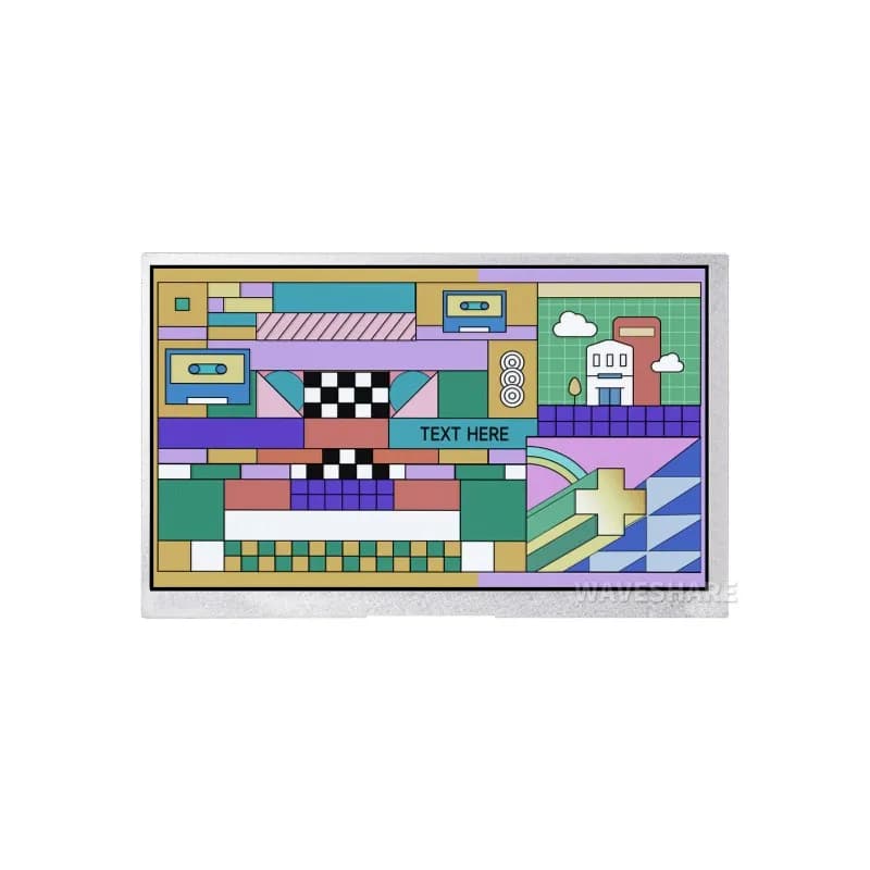 Modulo display DVI Waveshare da 7/10,1 pollici per Raspberry Pi Pico, pannello IPS, 1024×600 pixel, comunicazione interfaccia DVI