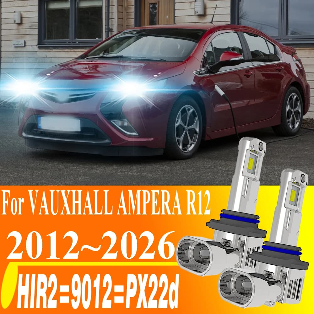 2 pz. HIR2 PX22d 9012 LED Fari Auto Moto Abbaglianti Anabbaglianti DRL Canbus Luce Bianca Fendinebbia 12V 55W per VAUXHALL AMPERA R12