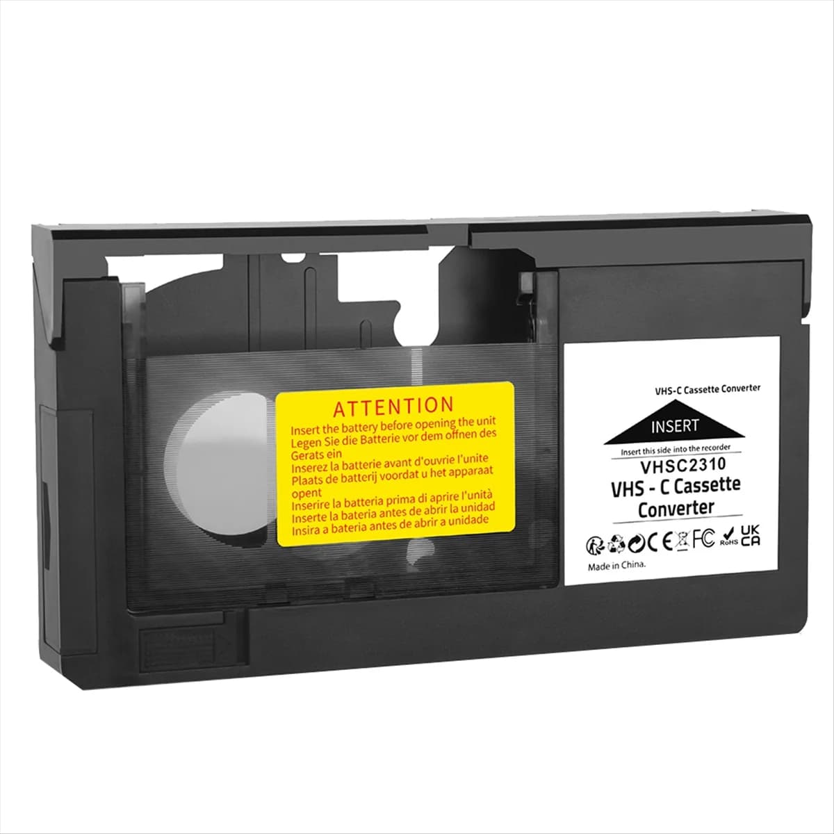 VHS-C cassette converter for JVC for Panasonic VHS to VHSC SVHS-C cassette adapter not for 8 mm/MiniDV/Hi8