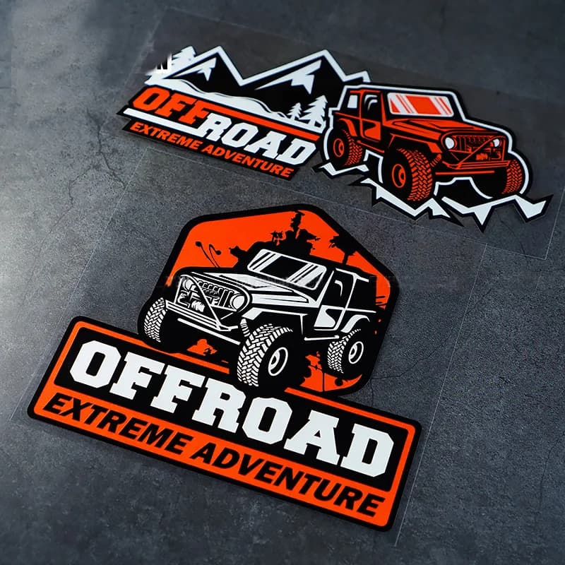 Car Sticker Decalcomanie Parts Solar Protection and PVC Cover Waterproof Graffi for Jeep Off Road Vinyl Stickers 4X4 Exterior