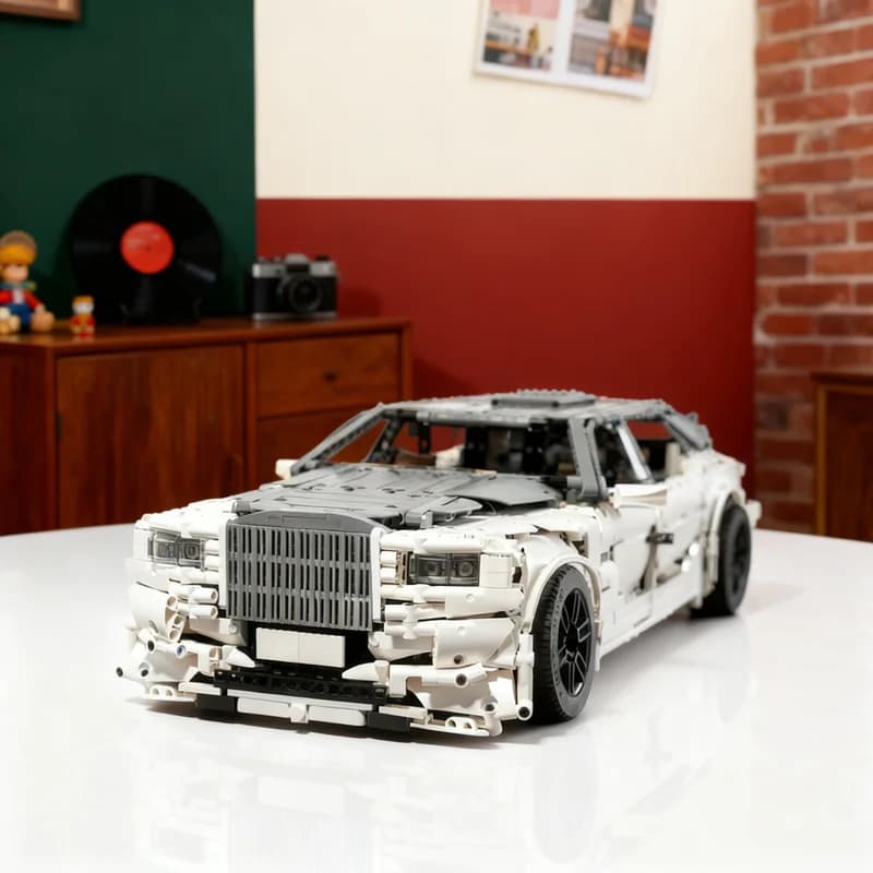 4019 pz. MOC Rolls Royce Phantom VIII - Modellino Tecnico da Costruire - Regalo Fai-da-te Creativo da Collezione - Decorazione Espositiva Premium per Adulti