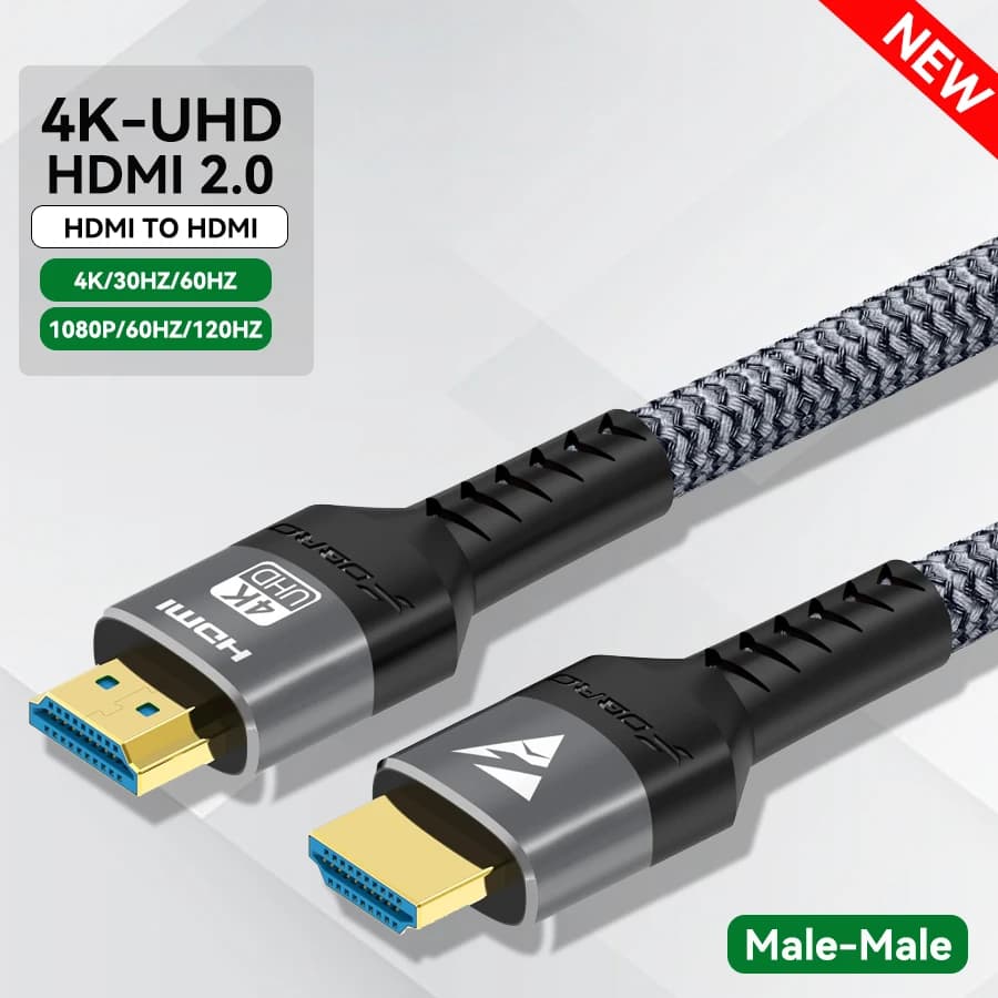 HDMI Cable 4K 60Hz HDMI-Compatible Ultra HD 1080P 120Hz High Speed Video Audio HDMI 2.0 Cable For PS4 TV Laptop Monitor Rtx3080