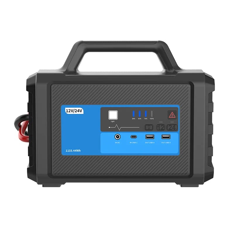 Carku12V 24V 1133.44Wh Batteria per auto ad alta potenza Avviatore di emergenza Accumulatori e caricabatterie di riserva Batteria al litio ferro per auto portatile Booster Avviatore di emergenza