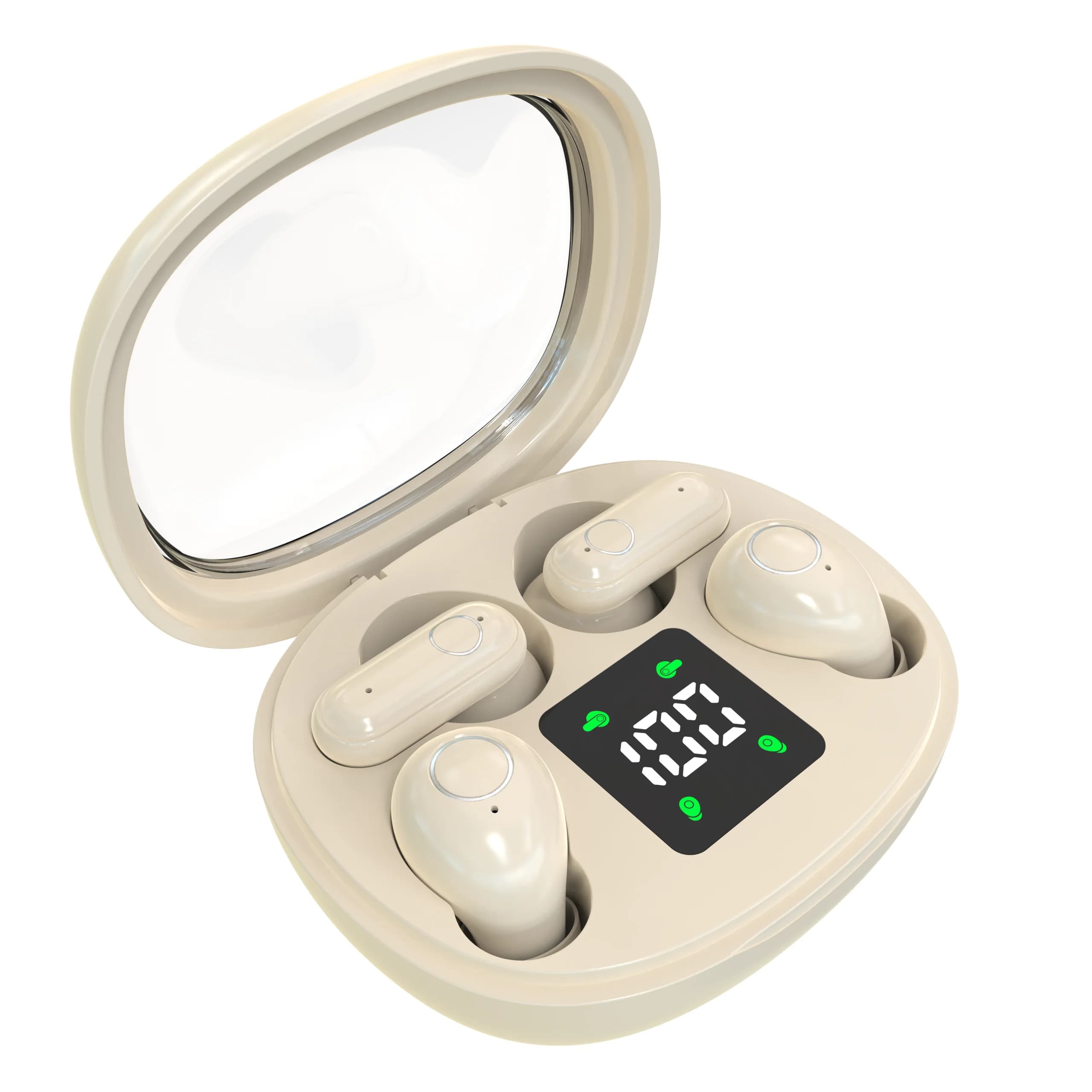 Bluetooth Mini headphones with Short Sleeve, 2 Paia, Waterproof, Invisible, with Microphone, for Sport, Sleep and Work