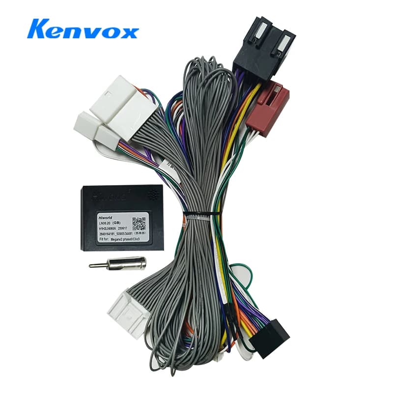 Per Renault Megane 2 2004-2007 Clio 3 2005-2014 Android 2Din GPS Radio 16 PIN Stereo Cablaggio di Alimentazione Cavo adattatore canbus