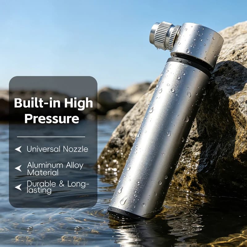 Mini Bike Pump Portable Aluminum Alloy 120PSI MTB Road Bike Air Pump for Schrader Presta Valve Cycling Tire Inflator Accessories