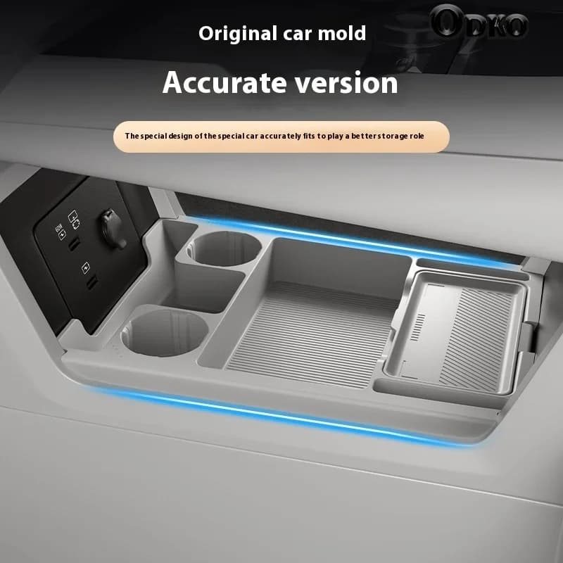 Silicone Storage Box For LYNK 900 Center Console Modification Anti-slip Pad Car Accessories Organizer Decoration