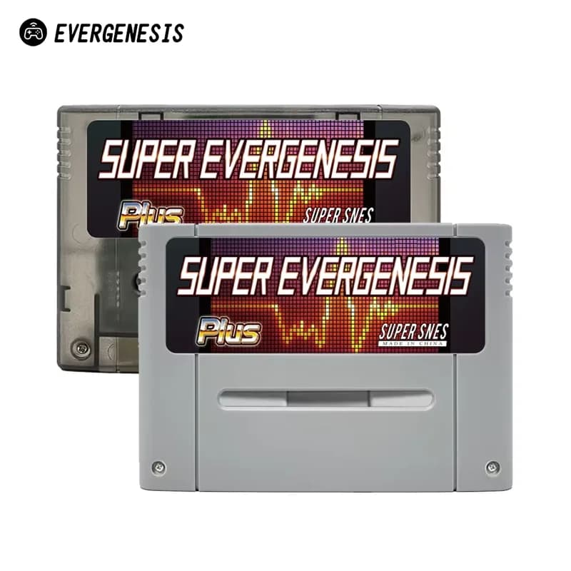 EVERGENESIS Super SNES SFC V1 Scheda di gioco 3000 in 1 per console per videogiochi SFC JPN/EU/USD a 16 bit con scheda TF 8G