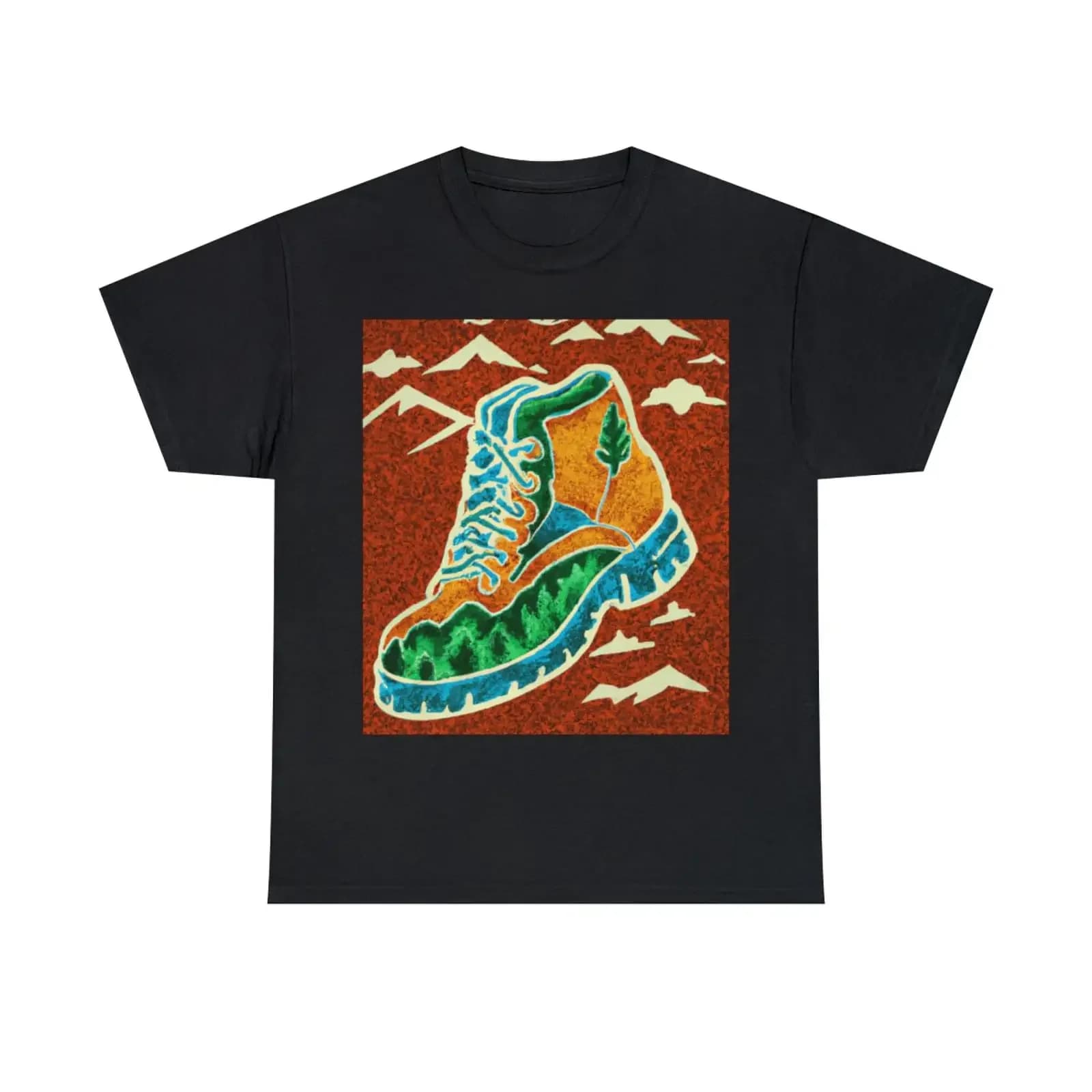 T-shirt vintage da uomo per escursioni in montagna, stile lavato, traspirante ed elegante