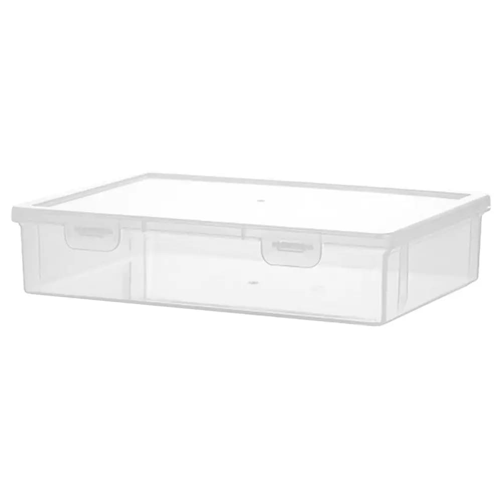 Organizer da Scrivania in Plastica, Scatola Portaoggetti Multifunzione, Contenitore per Documenti, Organizzatore da Ufficio con Coperchio
