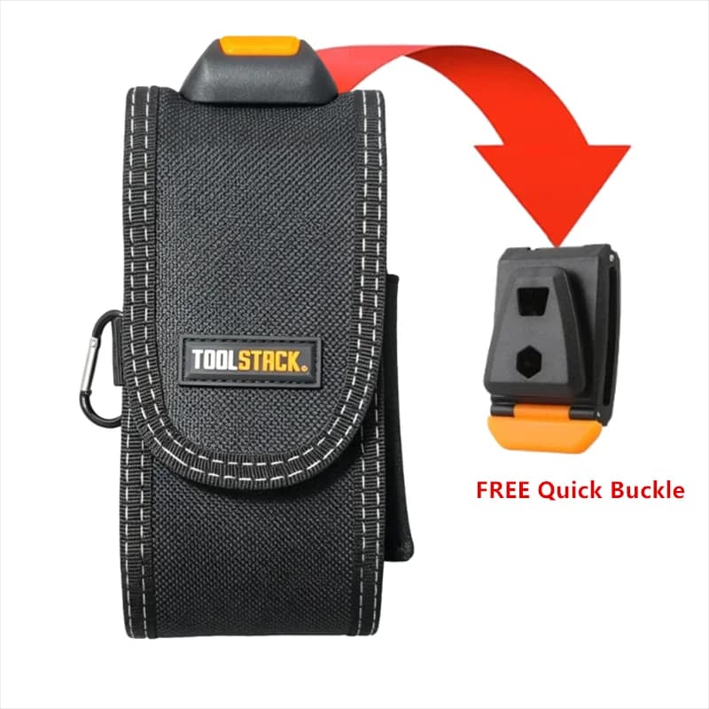 Smartphone Pouch Thickened 1200D Oxford Abrasion Resistant Mini Electrician Waist Bag Portable Utility Tool Storage Organizer