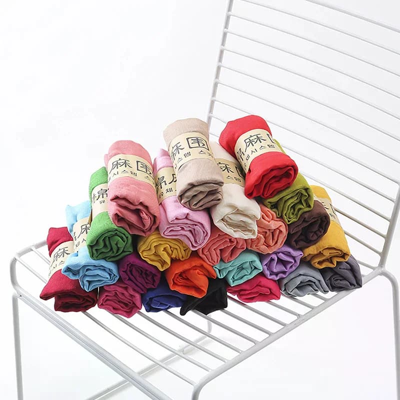 Sciarpa Calda Antivento da Donna, Scialli e Coprispalle in Cotone Tinta Unita, Sciarpe Invernali e Primaverili, Idea Regalo