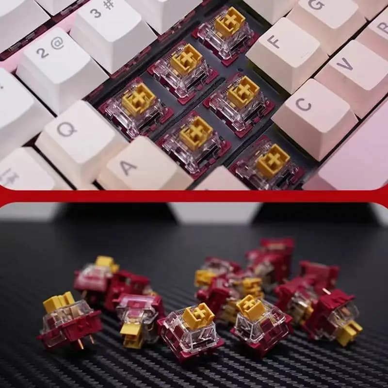 Switch Outemu Panda 45g Advance Tattile 3 Pin 50g MX per Tastiera Meccanica da Gaming RGB Pre-Lubrificati Simili a Holy Panda Switch Fai-da-Te