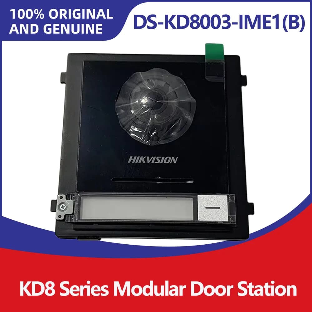 Hikvision DS-KD8003-IME1(B) KD8 Series Modular Door Station 2MP Fisheye Camera IP65 PoE Two-lock Control WDR 146° Wide Angle