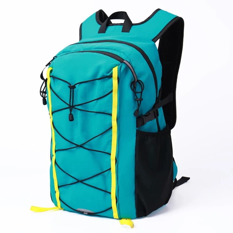 Zaino Riflettente per Escursionismo e Arrampicata con Scomparto per Sacca d'Acqua, Cinghie per Bastoncini da Trekking, Fischietto di Emergenza, Borsa Sportiva da Viaggio