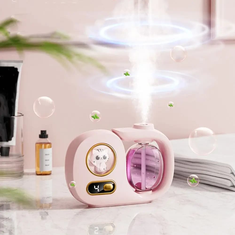 Rechargeable Automatic Fragrance Machine 4 Modes Adjustment Digital Display Essential Oil Diffuser Long-lasting
