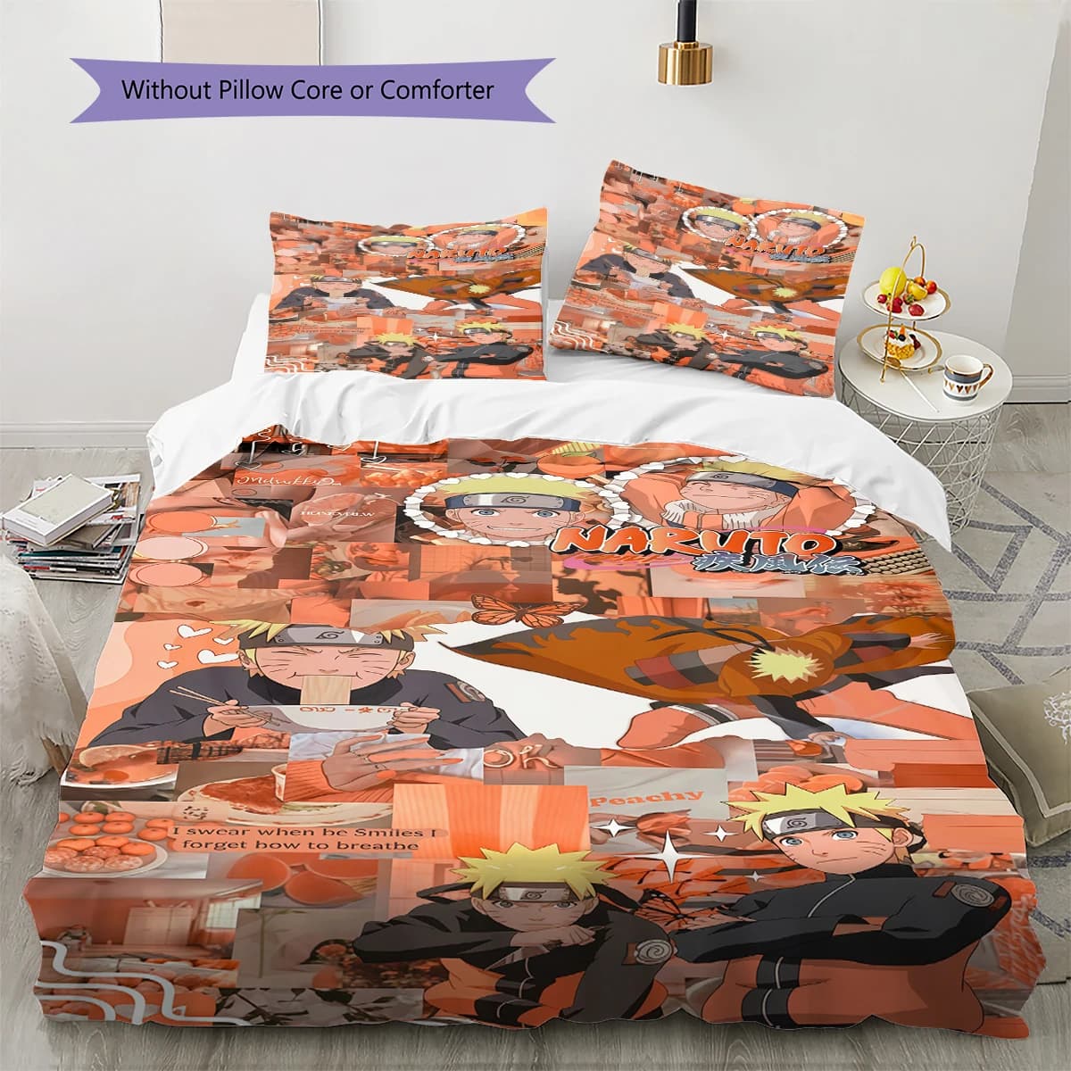 Naruto Cartoon Duvet Cover Soft Comfortable, Children Bedding Gift,Various Sizes-HE68